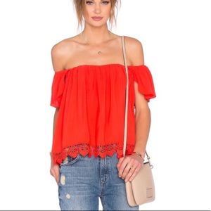 Lovers + Friends off the shoulder top