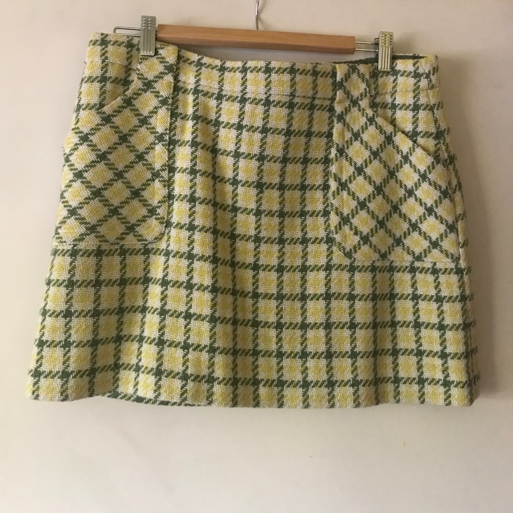 J Crew plaid mini skirt