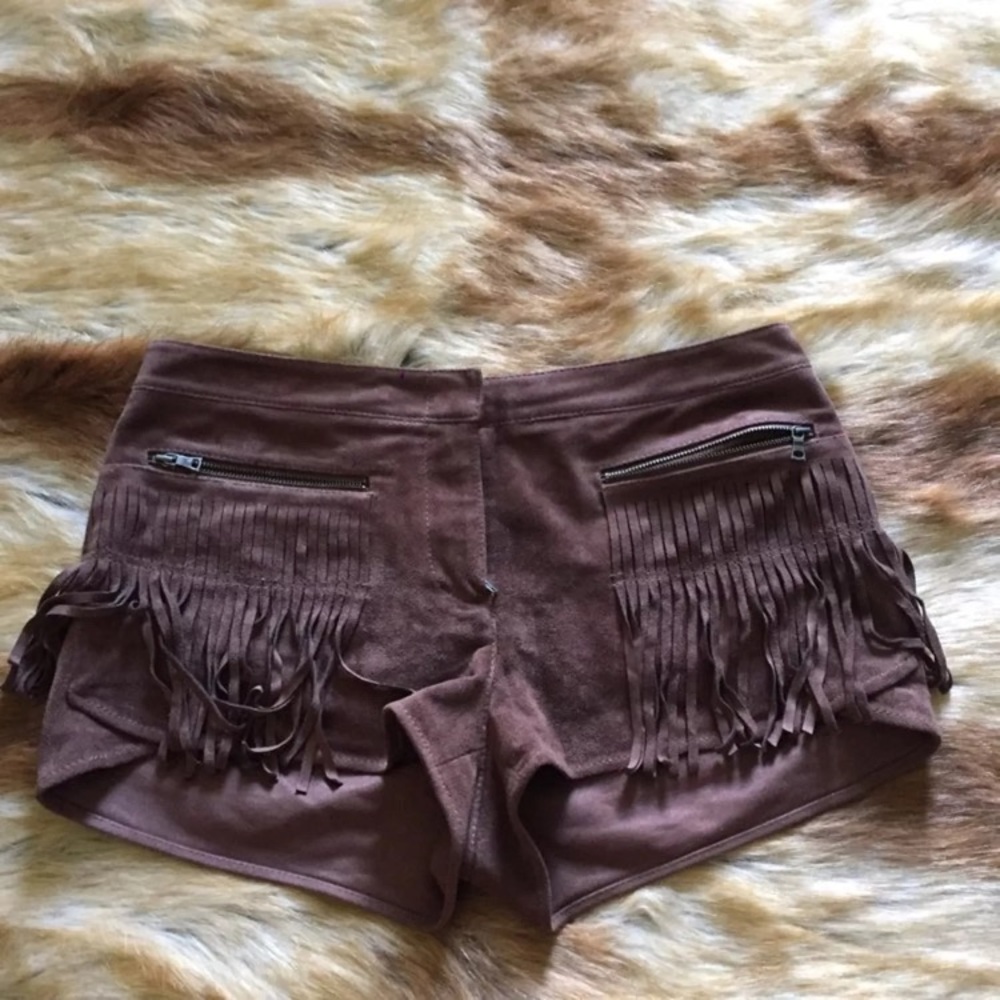 Bcbg suede shorts