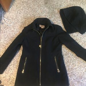 Michael Kors Black Pea Coat
