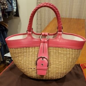 Coach Straw Handbag