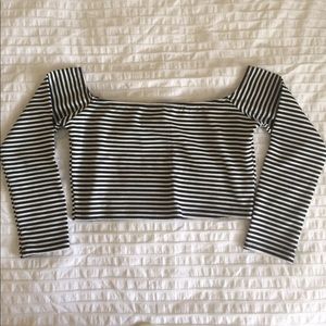 Foreign Exchange striped crop top