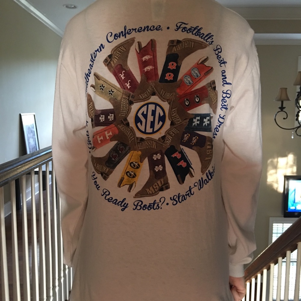 Cute SEC football shirt small/ medium