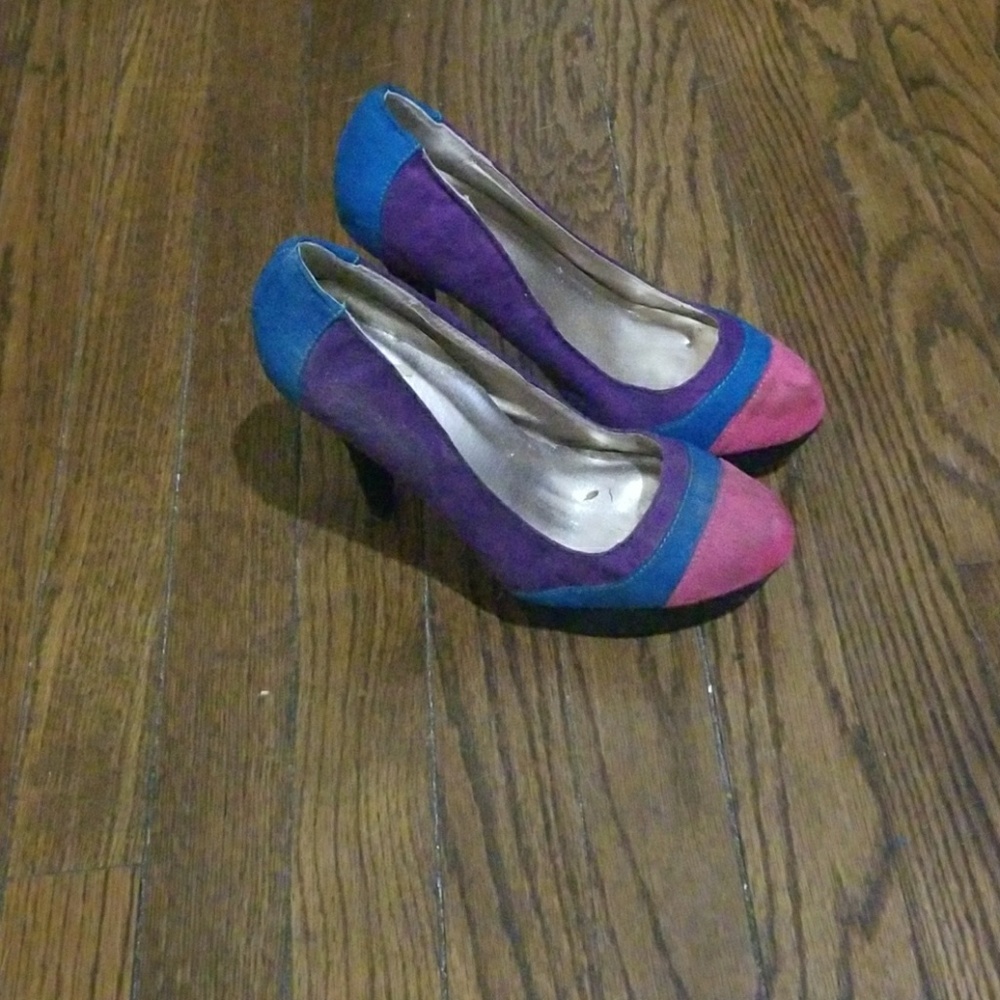 Multi color high heels