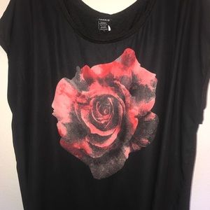 Rose Tee with cotton back