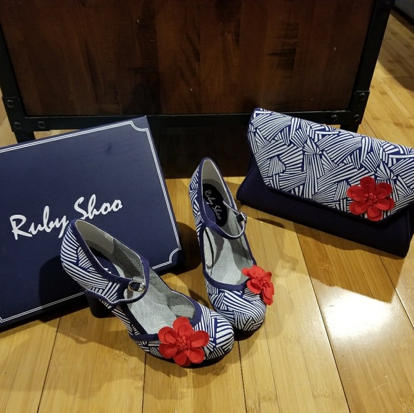 ruby shoo Shoes - Ruby Shoo Pinup Heels Clutch rockabilly Bettie 8