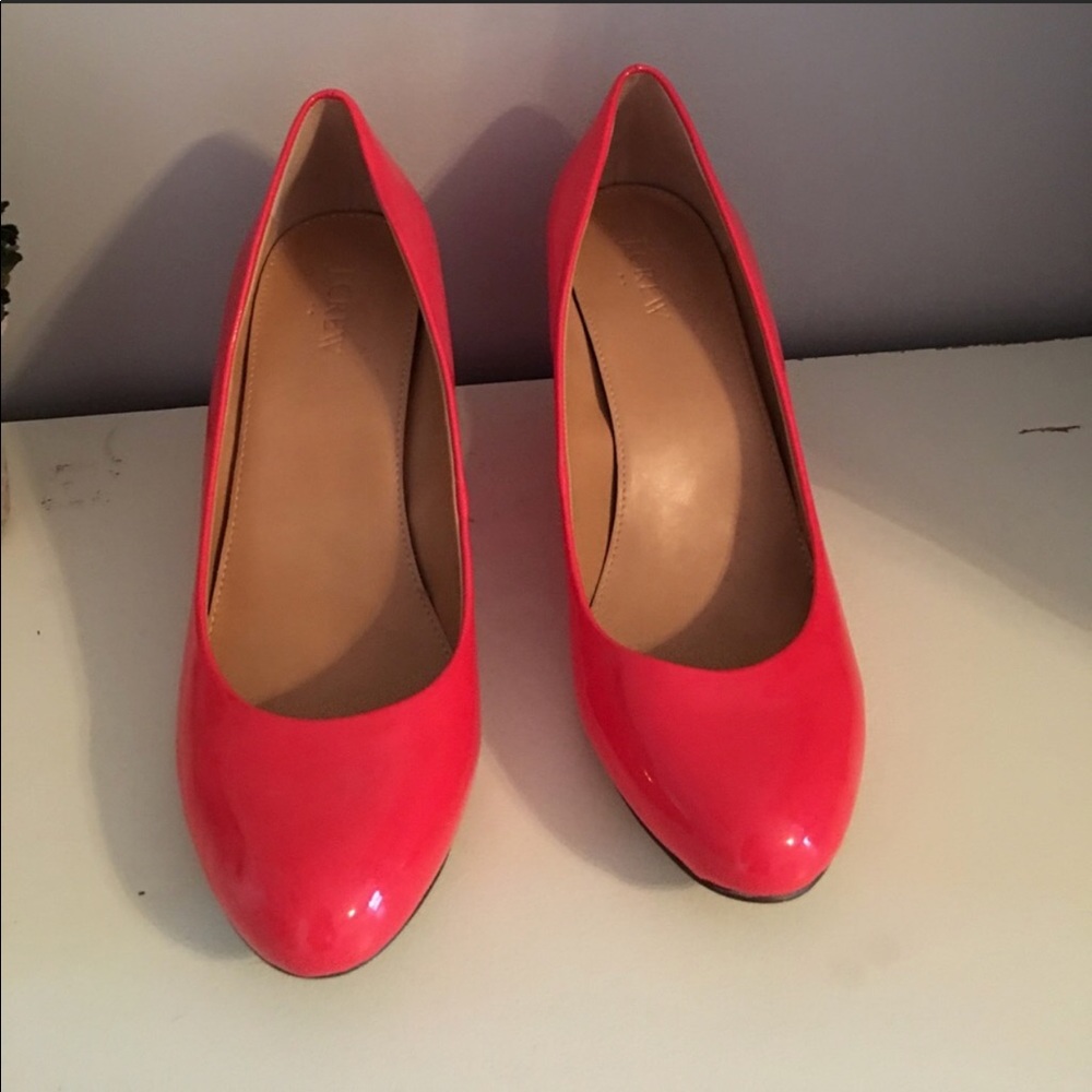 Reposh! Gorgeous coral wedges by Jcrew size 10