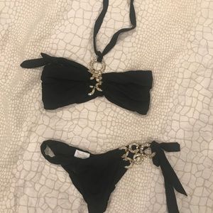 Beach bunny bikini with Gold hardware