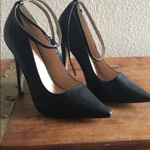 Pair of black womens heels