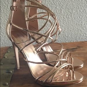 Rose gold heels