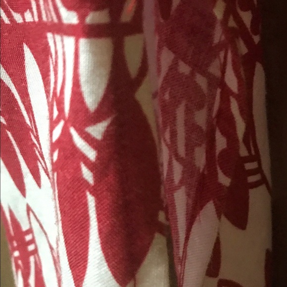 Ashley Stewart side zip red/white top - Picture 6 of 8