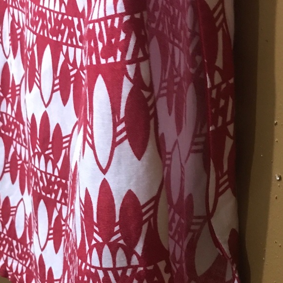 Ashley Stewart side zip red/white top - Picture 8 of 8