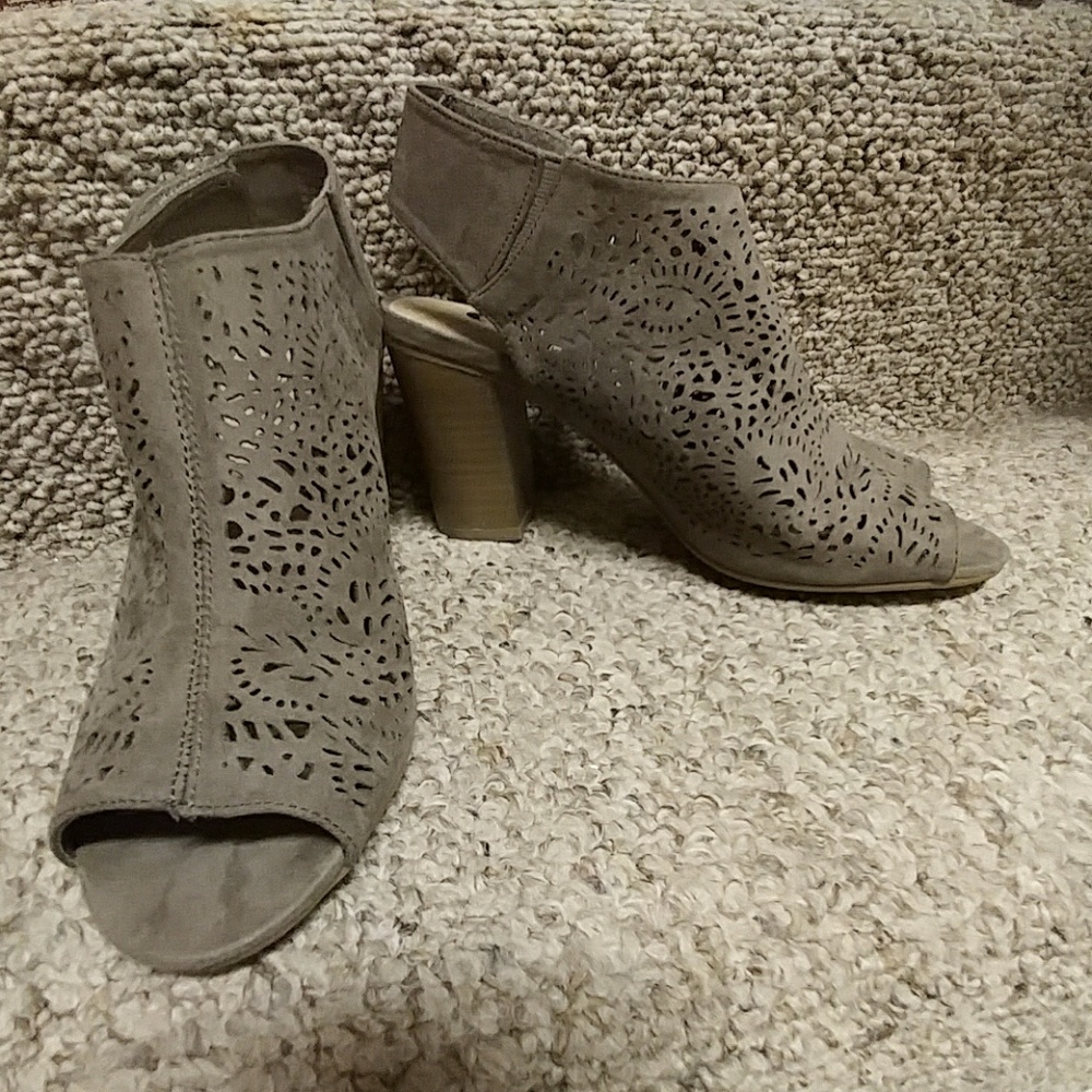 Big Buddha Taupe Cut-out Booties