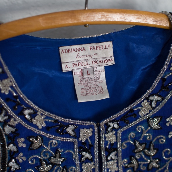 Adrianna Papell 90s Vintage Beaded Jacket - Picture 3 of 6