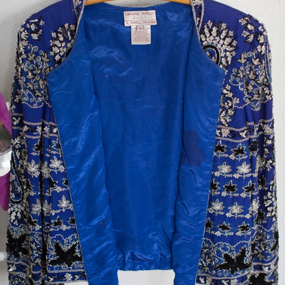 Adrianna Papell 90s Vintage Beaded Jacket - Picture 6 of 6