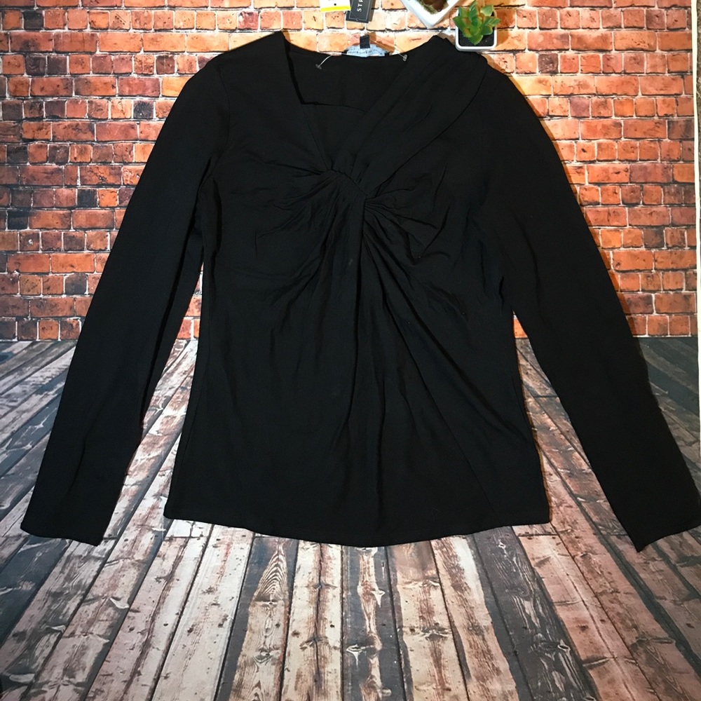 Classic black Career/dress black runched Tunic top