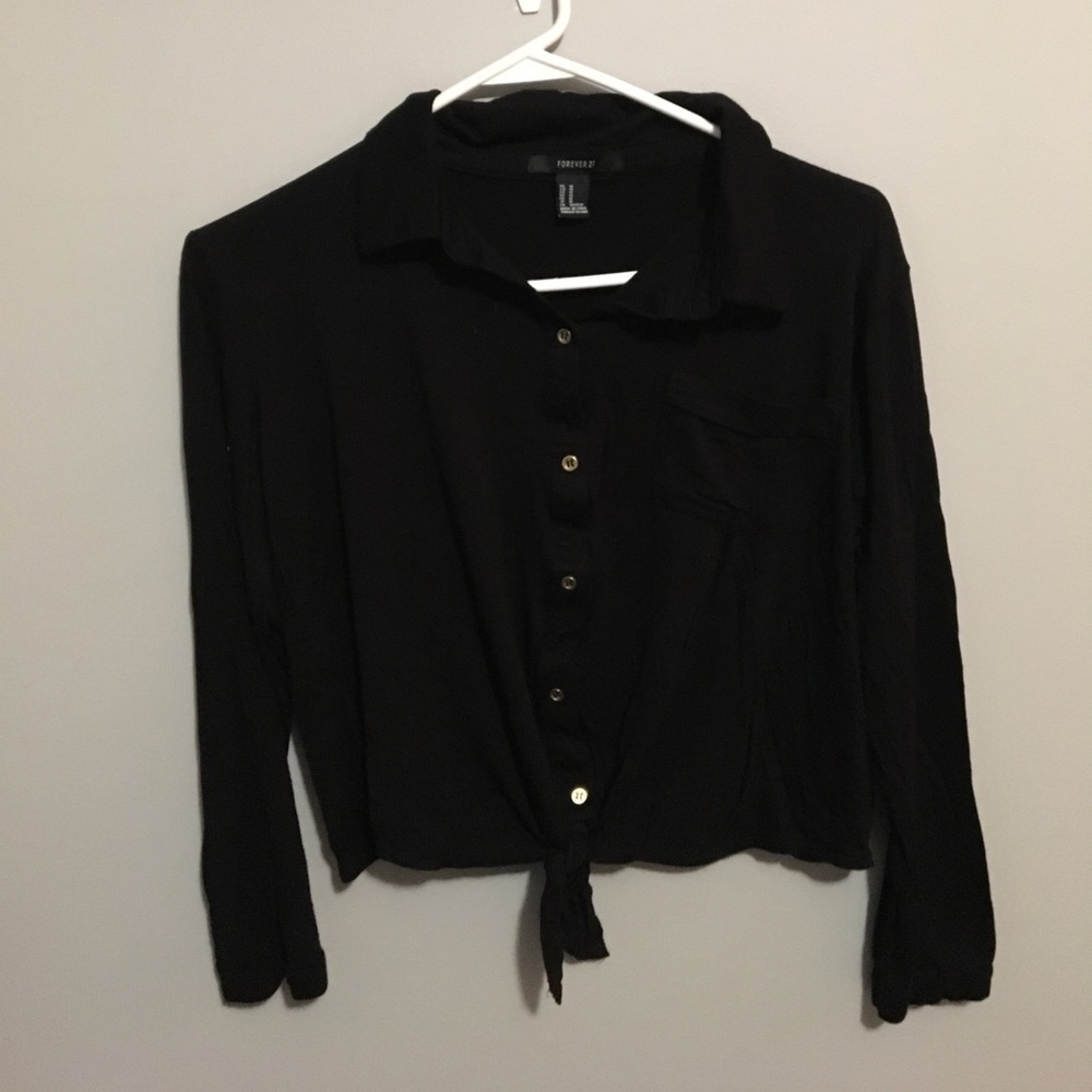 Forever 21 Longsleeve Crop Top