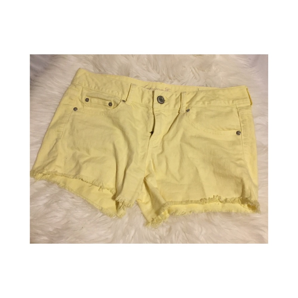 American Eagle bright yellow shorts