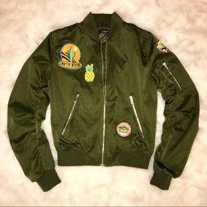 Olive Bomber Jacket