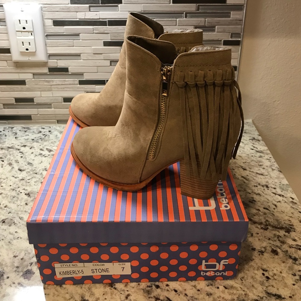 Fringe Heeled Bootie