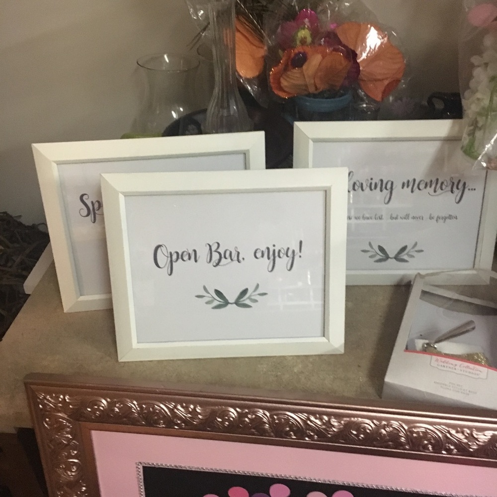 Wedding signs