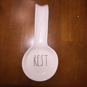 Rae Dunn "rest" spoon rest