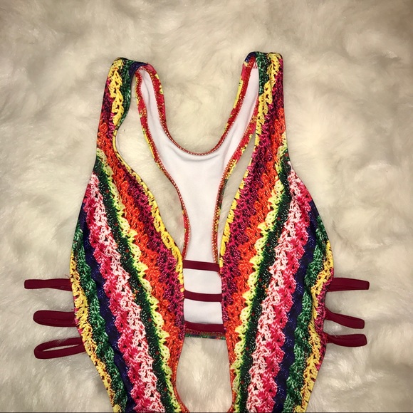 One-Piece Cut Out Bathing Suit - Picture 3 of 5