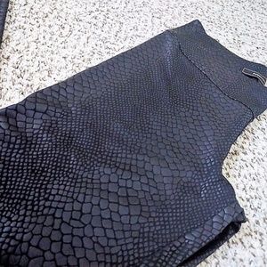 BCBG Black Snake Leggings