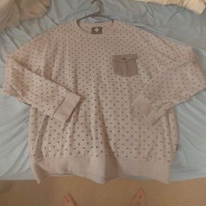 Grey crewneck with design and pocket