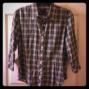 American Eagle 3/4 sleeve button down