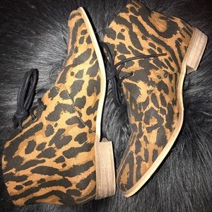 F21 Leopard Lace Booties