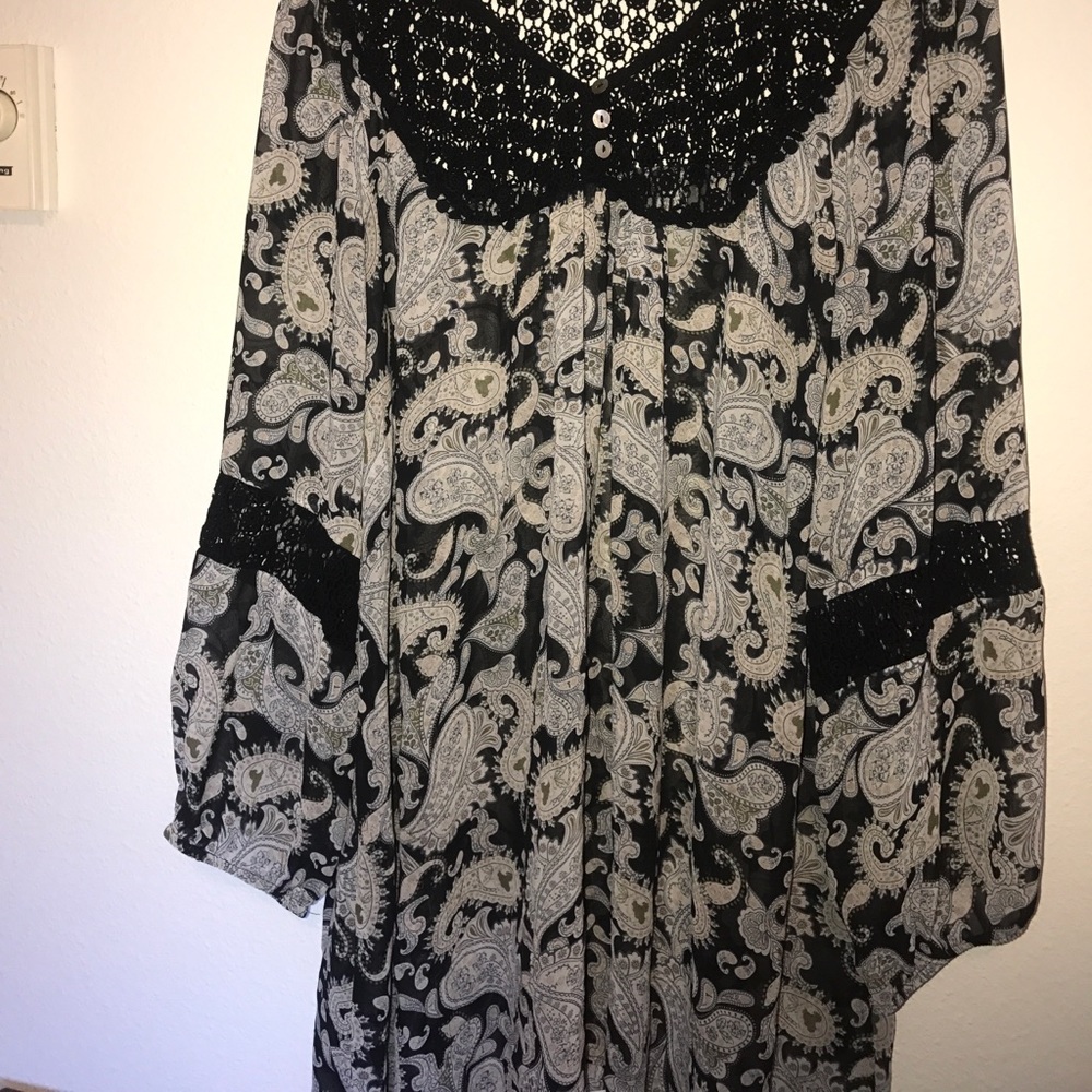 Paisley Long Sleeve Blouse