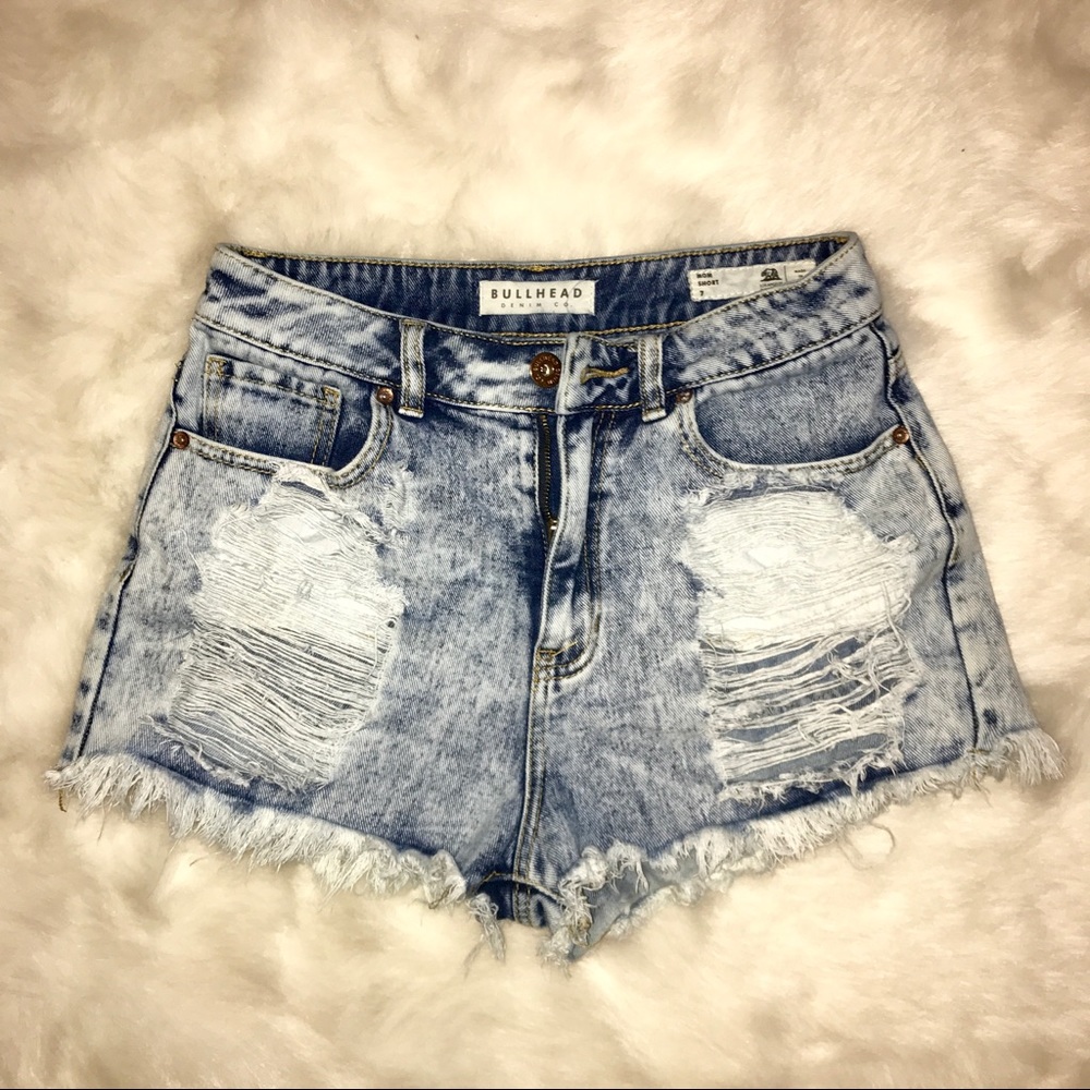 Distressed Jean Shorts