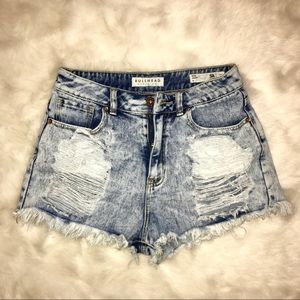 Distressed Jean Shorts