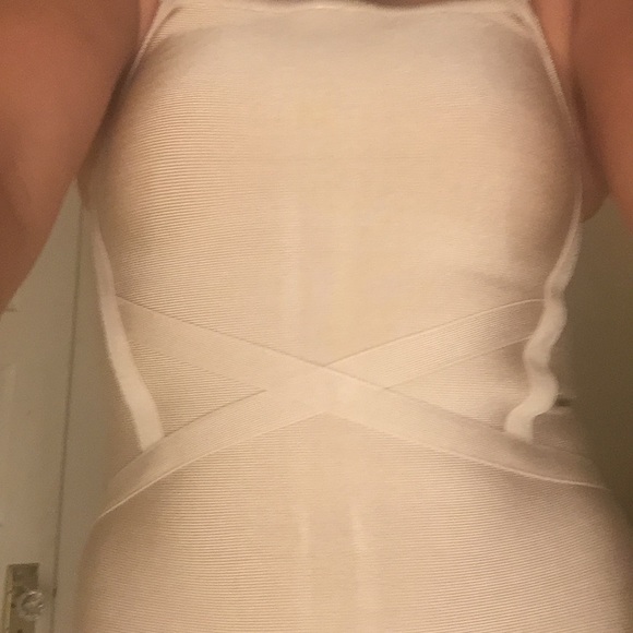 Bebe Body Con - Metallic Gold Dress - Never worn - Picture 3 of 8