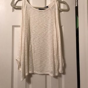 White shirt with open sleeves