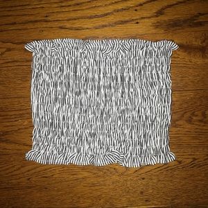 strapless smocked tube top