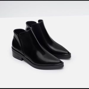 Zara Black Booties