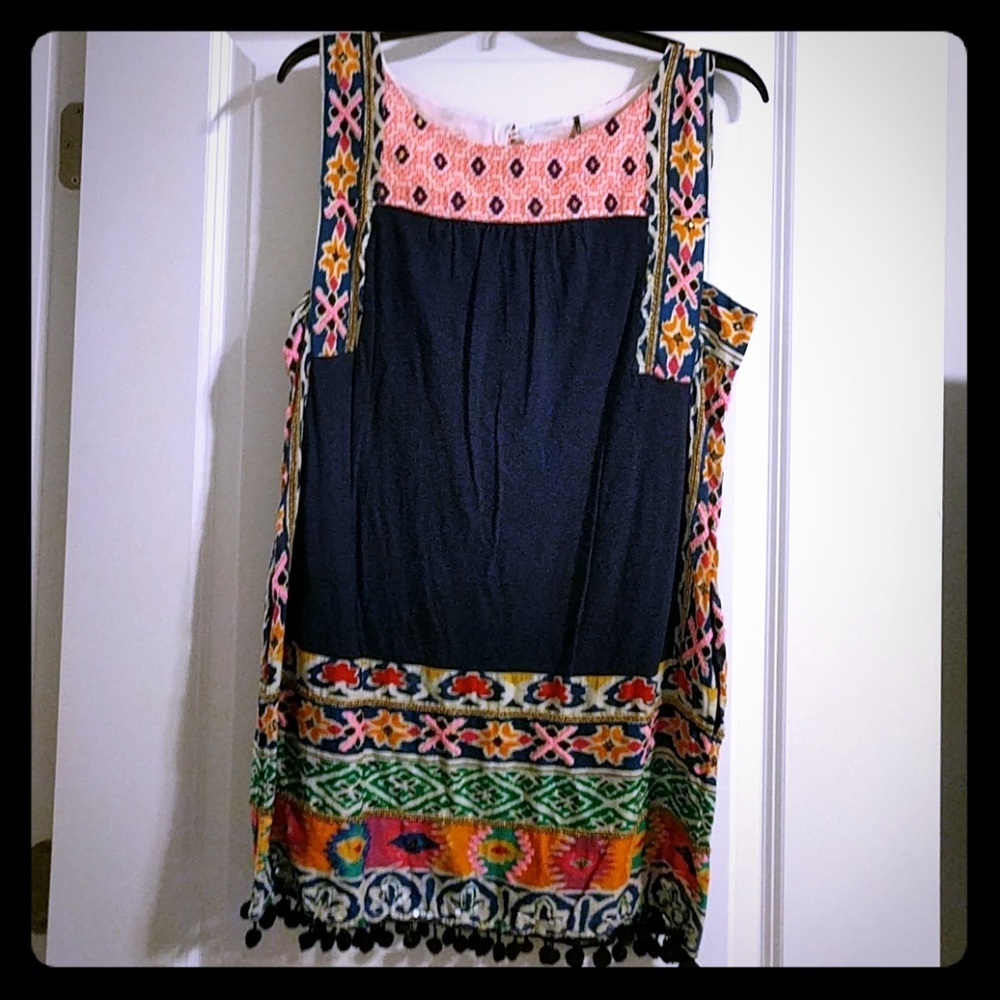 Anthropologie tunic! Super cute and fun!