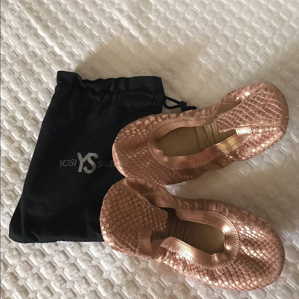 YS Ballet Flats with Bag. Pink.  Y4. NWOT!