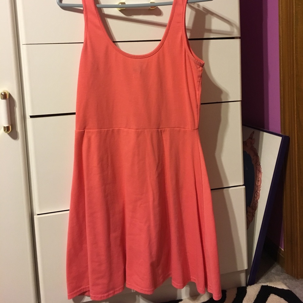 Orange/Coral Skater Dress