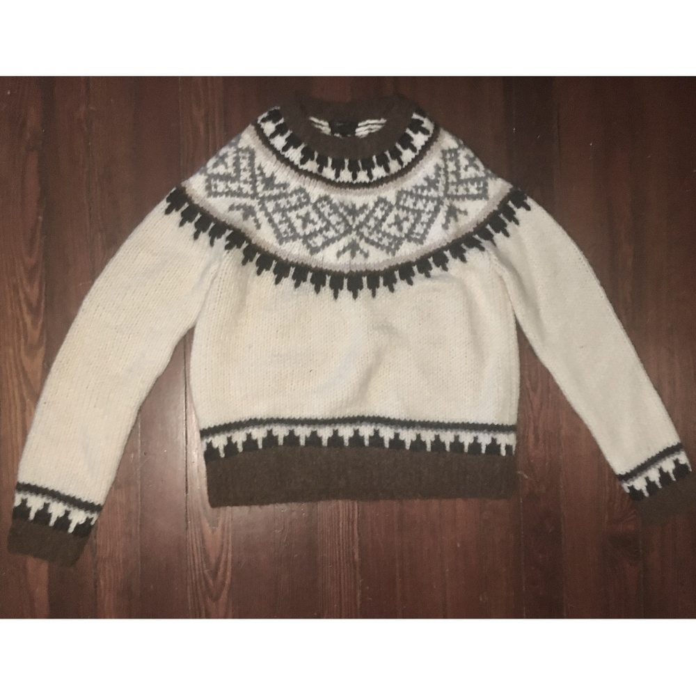 J. Crew Collection Fair Isle sweater