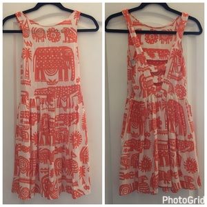Bright TopShop Sun Dress with Animal Print