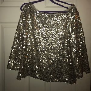 Gold sequin top