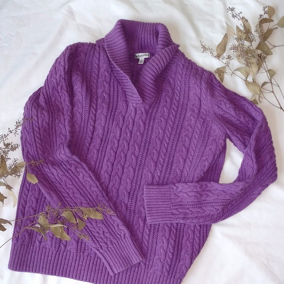 croft & barrow Sweaters - Croft & Barrow Purple Fall Sweater