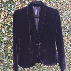 Lucky Brand - Black Velvet Blazer size XS