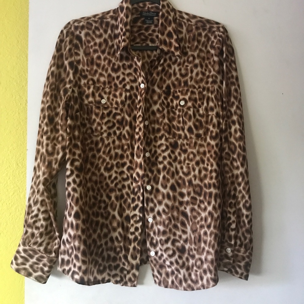 Lucky Brand leopard blouse