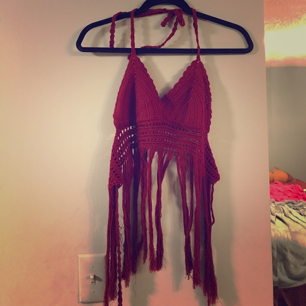 Crochet hippie top