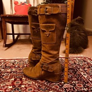 Ruff Hewn Stockholm Wedge Calf Boots, 6.5 - 7