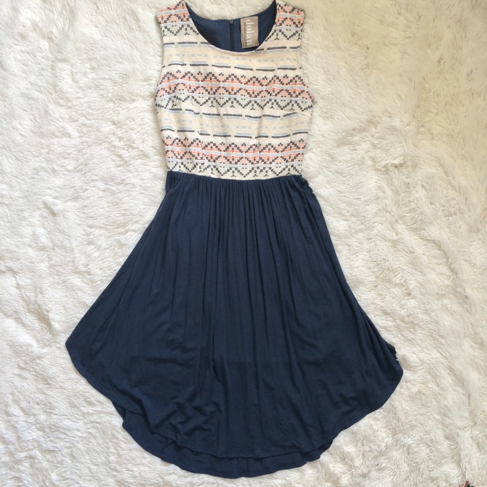 Anthropologie Dolan Left Coast Embroidered Dress